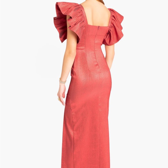 Black Halo Prince Gown in color Rose Glow - Picture 3 of 4